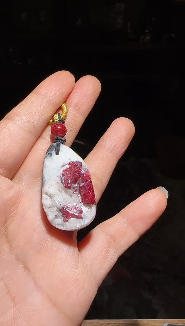 天然辰砂朱砂吊坠32