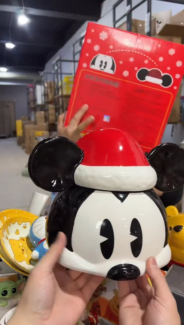 【闪购商品】杯新款大号圣诞原盒米奇头罐