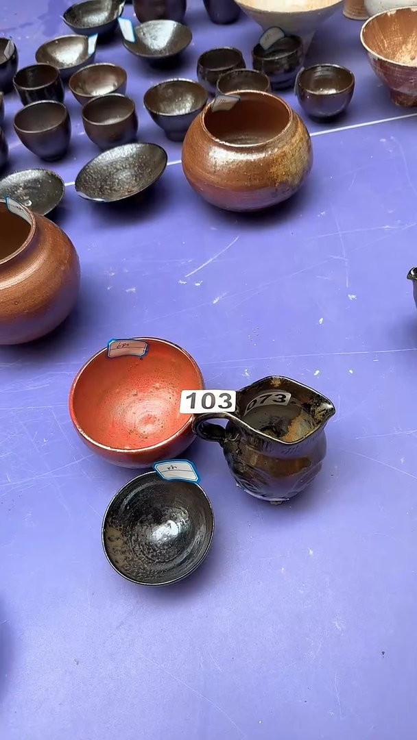 茶器吴松制陶传统高温裸柴烧三件套