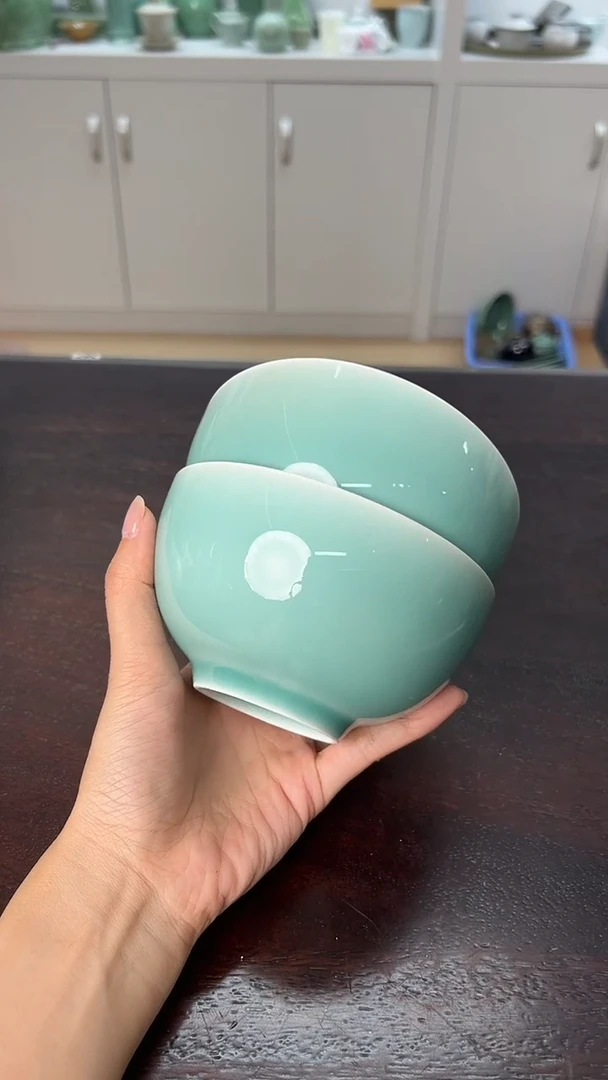 龙泉云间青瓷小米茶器