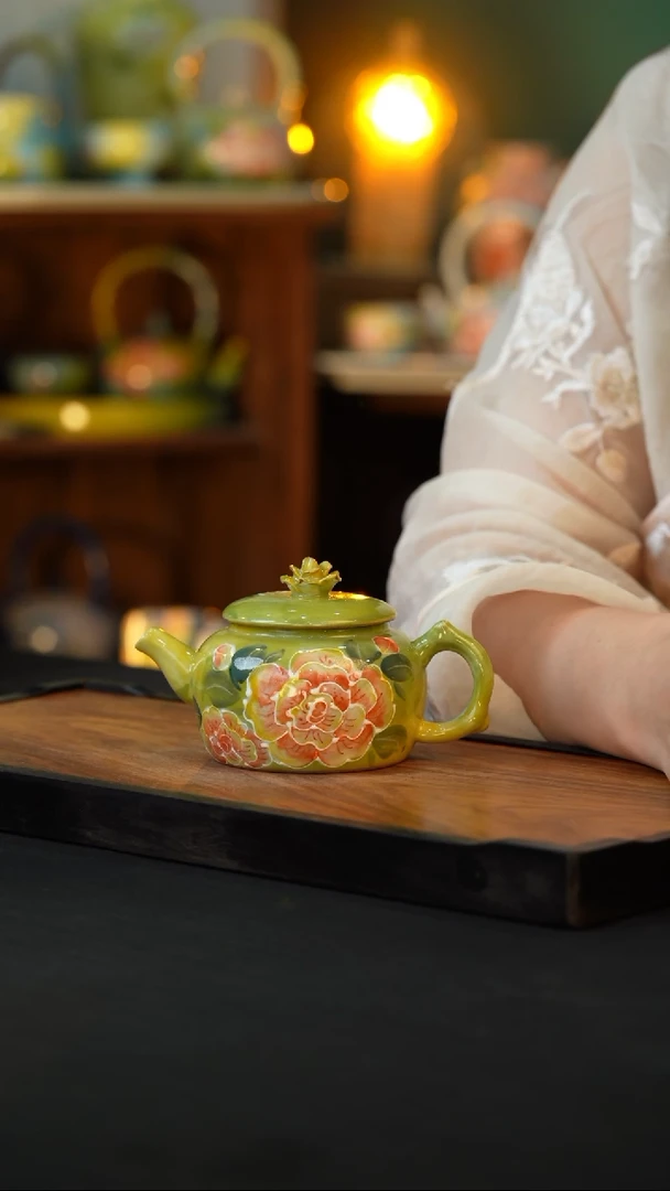 杯手绘心瓷陶瓷浮力