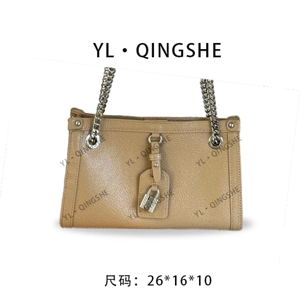 【ElinShow】2025年秋冬新款女包时尚设计单肩包SK-92608-暖杏