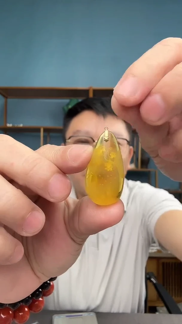 裸石琥珀未镶嵌微瑕介意勿拍80