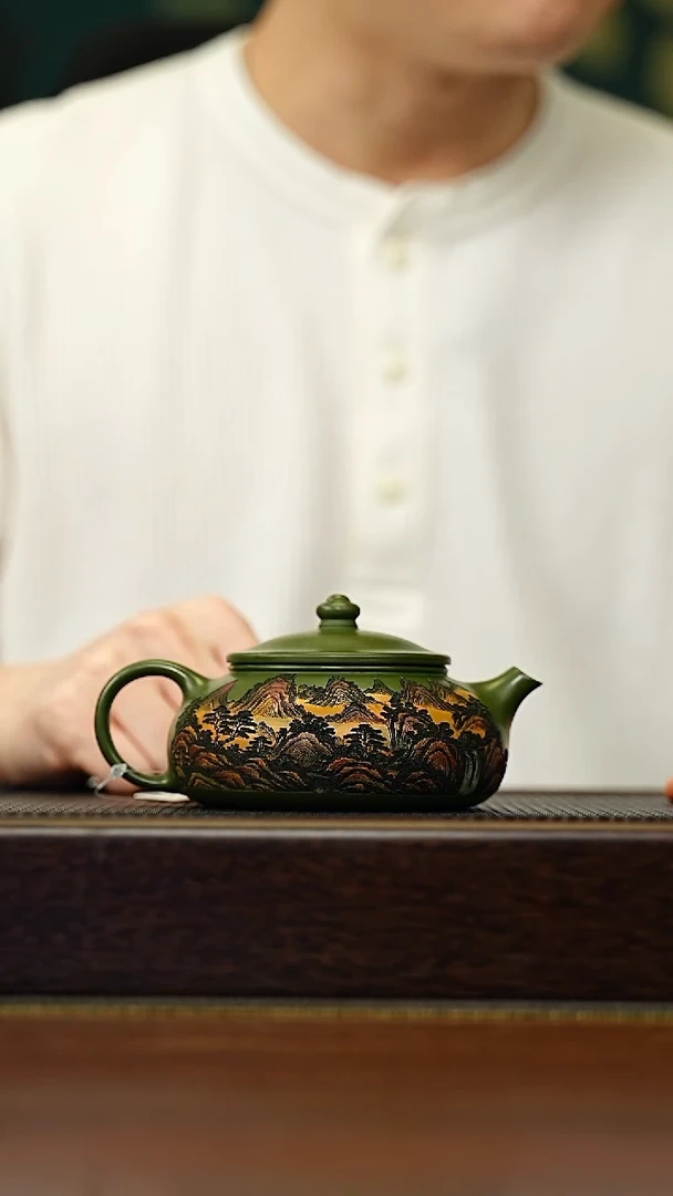 茶壶紫砂宜兴原矿 手工 紫砂壶容量220CC