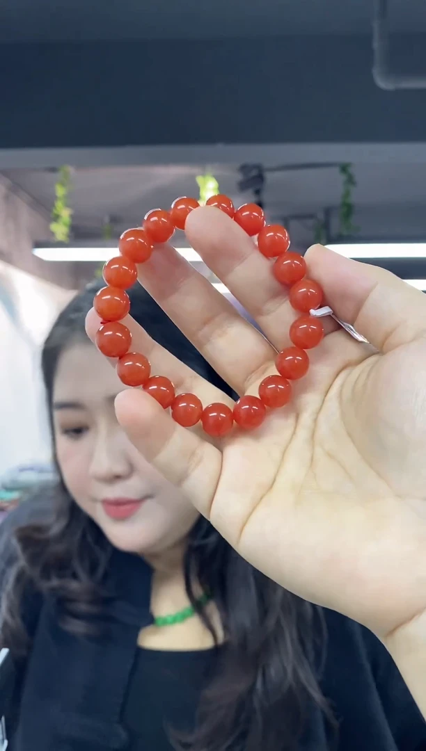 未镶嵌手串南红玛瑙多样性发其一颜色微差