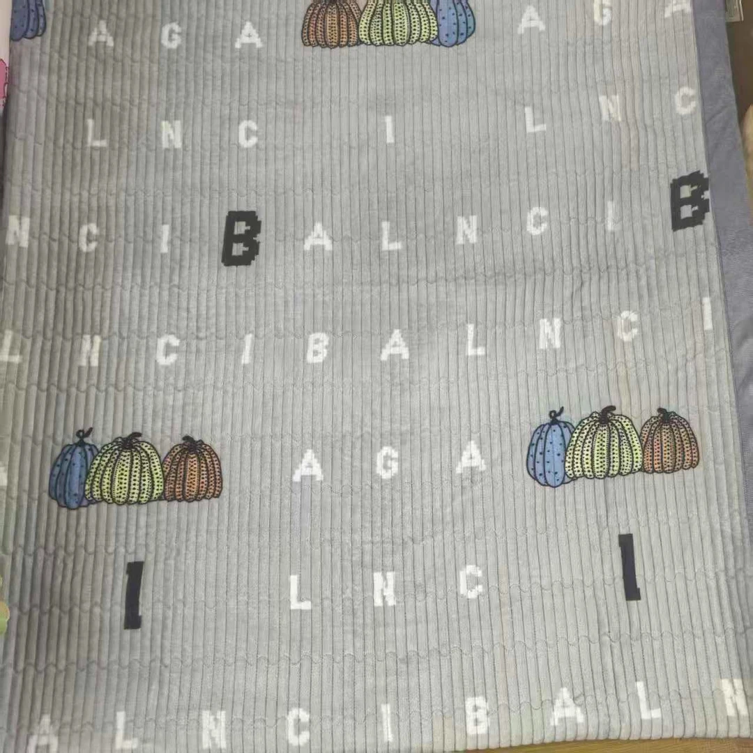 【字母南瓜】牛奶绒加厚床盖冬季专用3