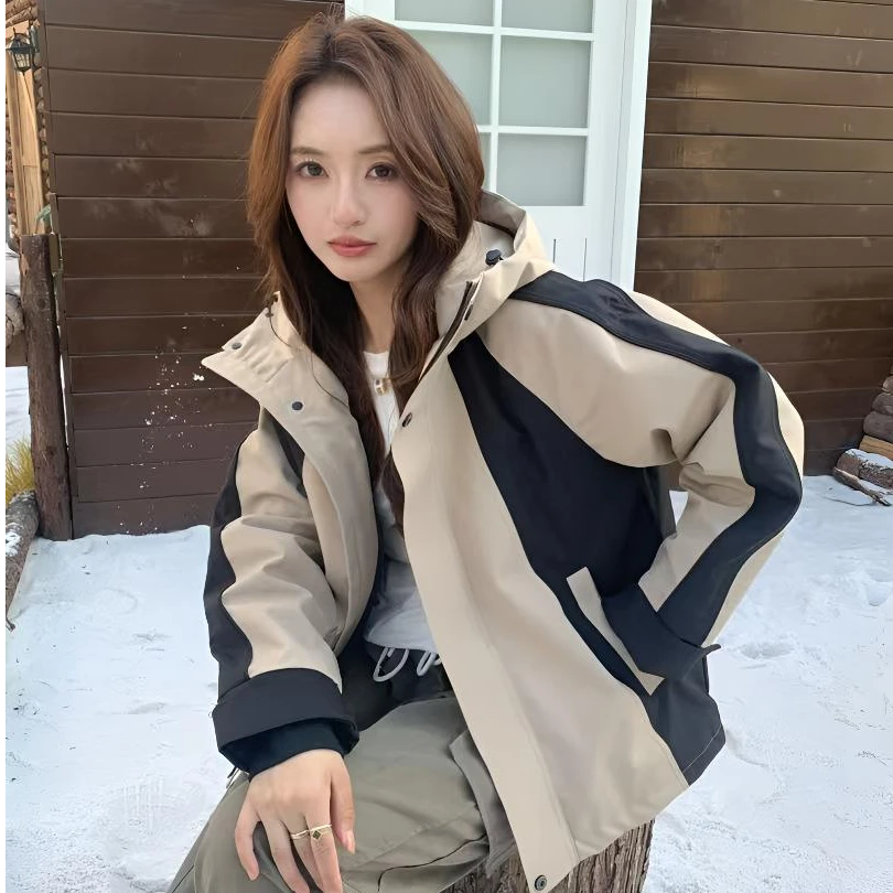 TY[现货] 清货!! 爆款! 【国标鸭绒】冲锋衣时尚百搭情侣秋冬羽绒服