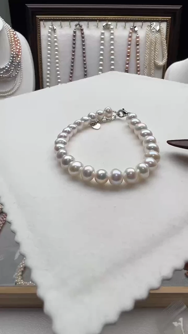 钛钢手绳淡水珍珠永丽珍珠严选