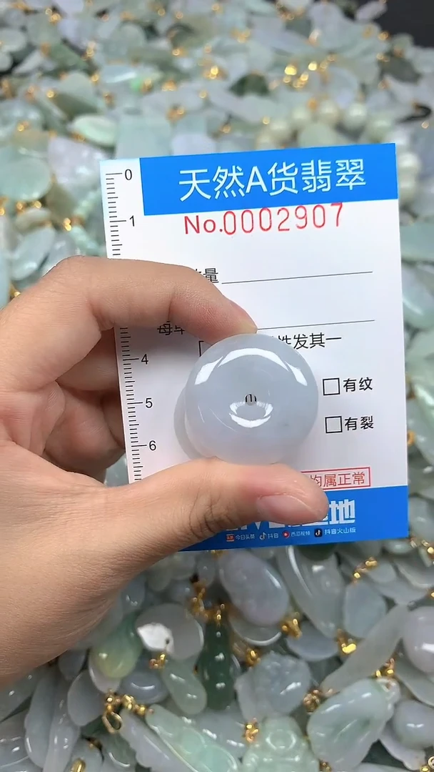 颈饰未镶嵌翡翠净货挂件-2907