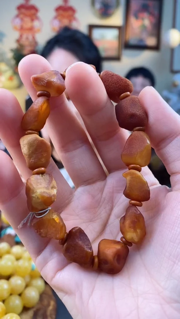 【闪购商品】琥珀手串未镶嵌手串
