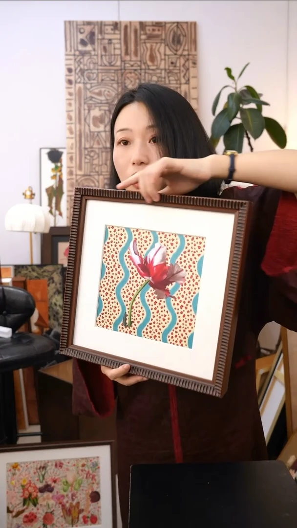 波点郁金香小众艺术挂画