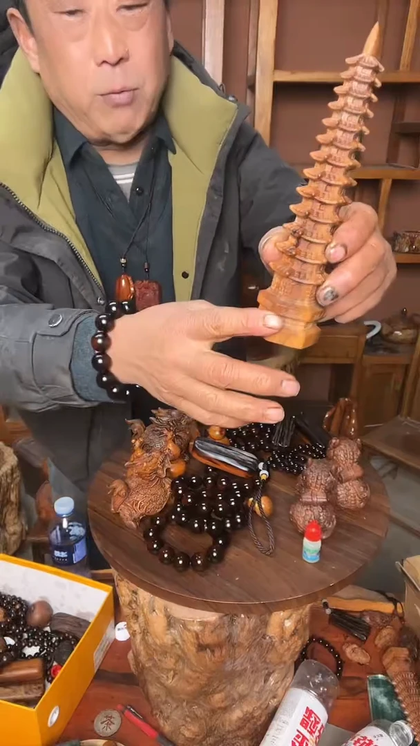 枣木雷击枣木文昌塔
