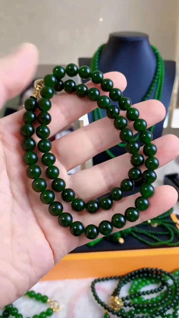 和田玉（碧玉）未镶嵌项链8