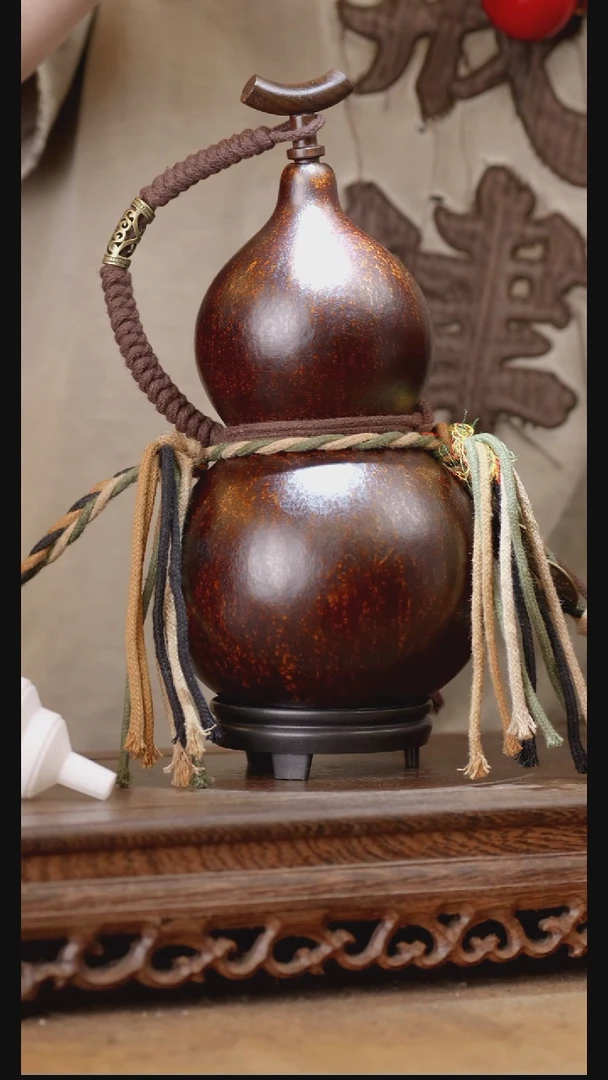 193号精品天然大漆酒葫芦一物一拍~