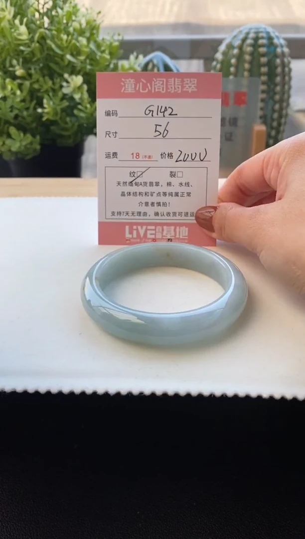 未镶嵌手镯翡翠56圈口 编码G142