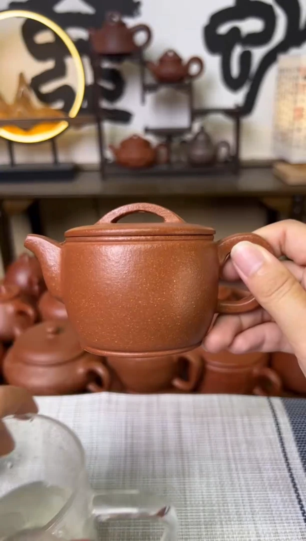 茶壶段泥独壶黄降坡汉瓦壶150CC