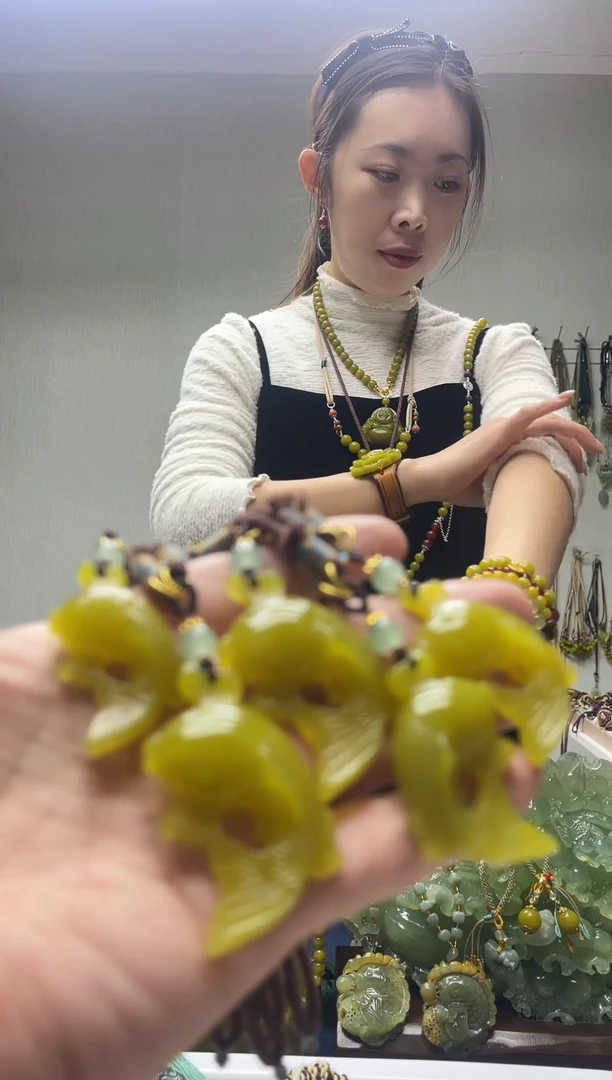 未镶嵌岫玉颈饰多样性发货 拍一发一