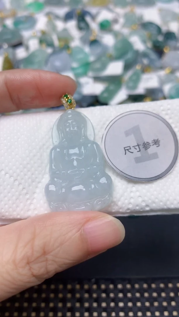 颈饰未镶嵌翡翠天然缅甸A货翡翠