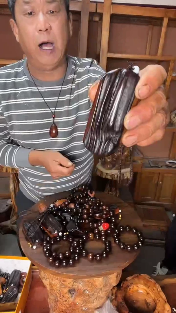 枣木雷击枣木手把件