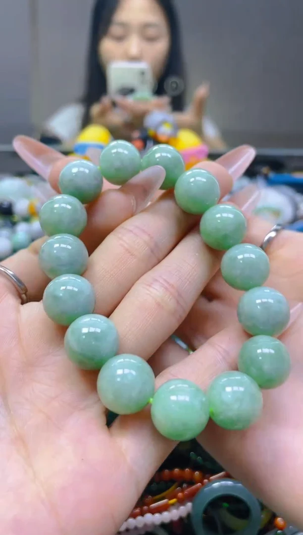 翡翠未镶嵌颈饰13MM/M/翡翠A货一图一物