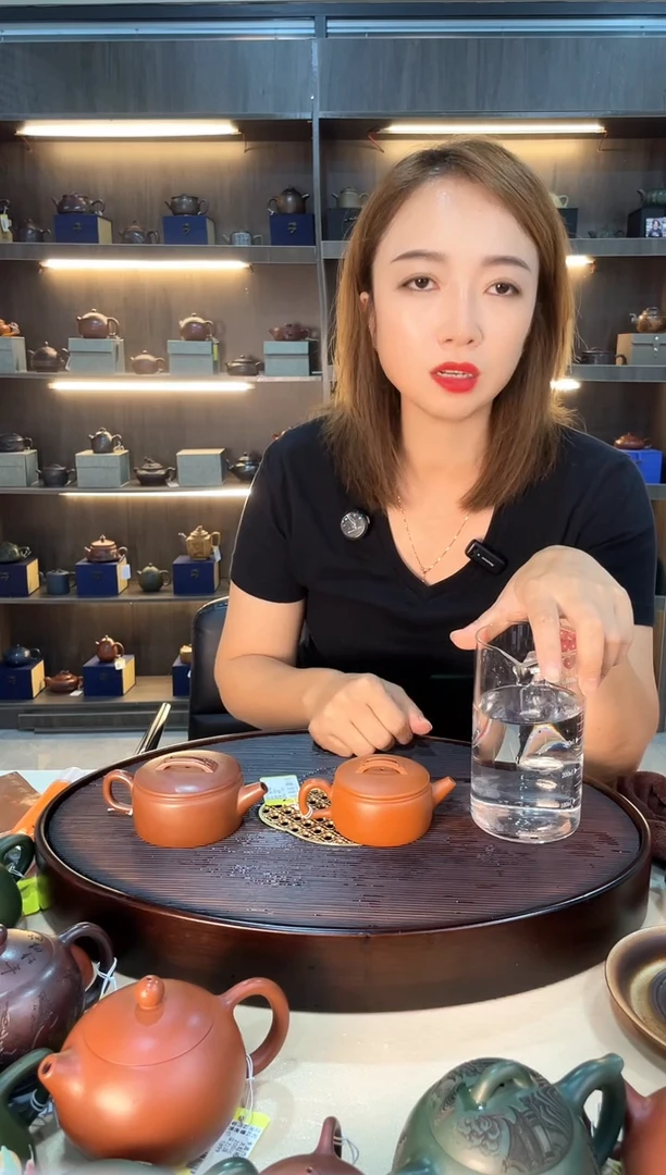茶壶紫砂小品剑流大口汉瓦 原矿朱泥