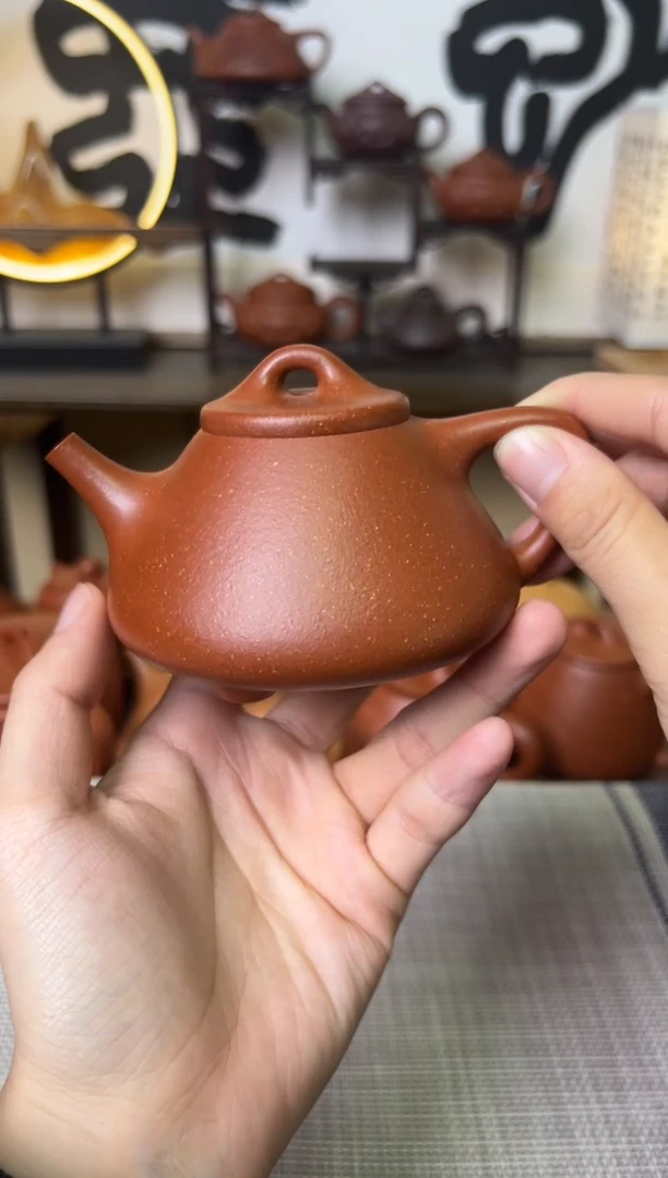 【闪购商品】段泥茶壶红降坡子冶石瓢壶170CC-甘来兵