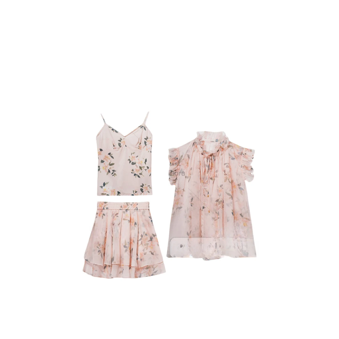 【龙哥专属】无袖上衣+半裙+背心三件套套装 D7F29615H 2602