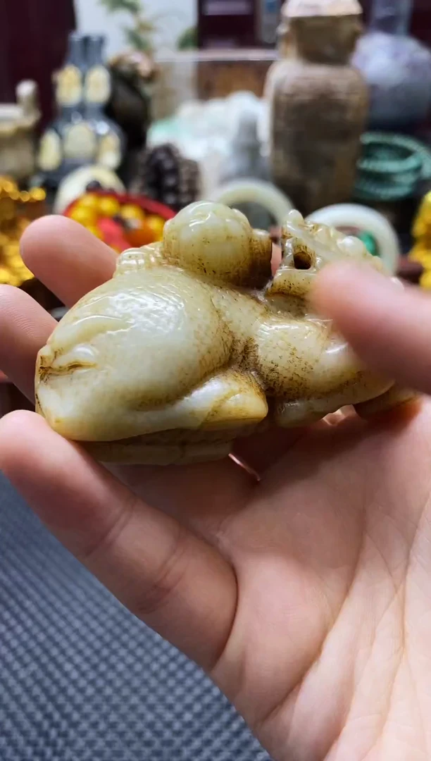 未镶嵌和田玉挂件麒麟