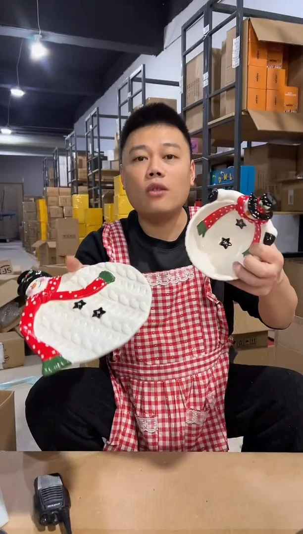 【闪购商品】杯原盒雪人碗加特雷西原盒雪人盘子2件套
