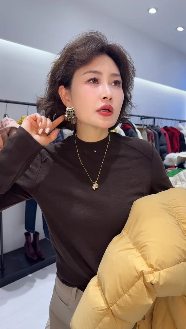 纯铜锆石合金钱串耳环