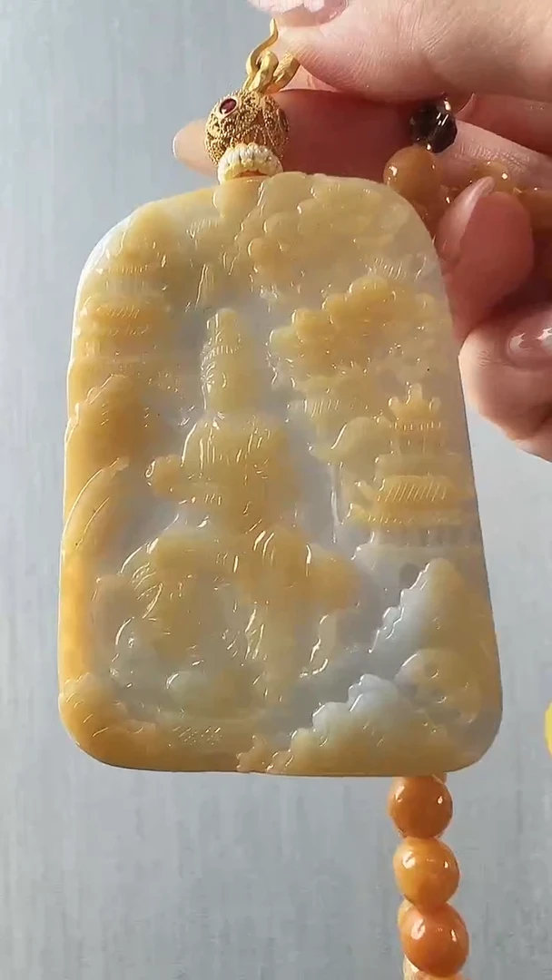 颈饰未镶嵌翡翠普贤