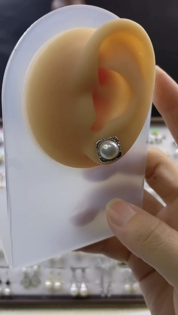 合金耳饰淡水珍珠63