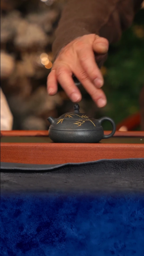 紫砂 宜兴紫砂 TZP   绿砚鸡血砂 禅灯