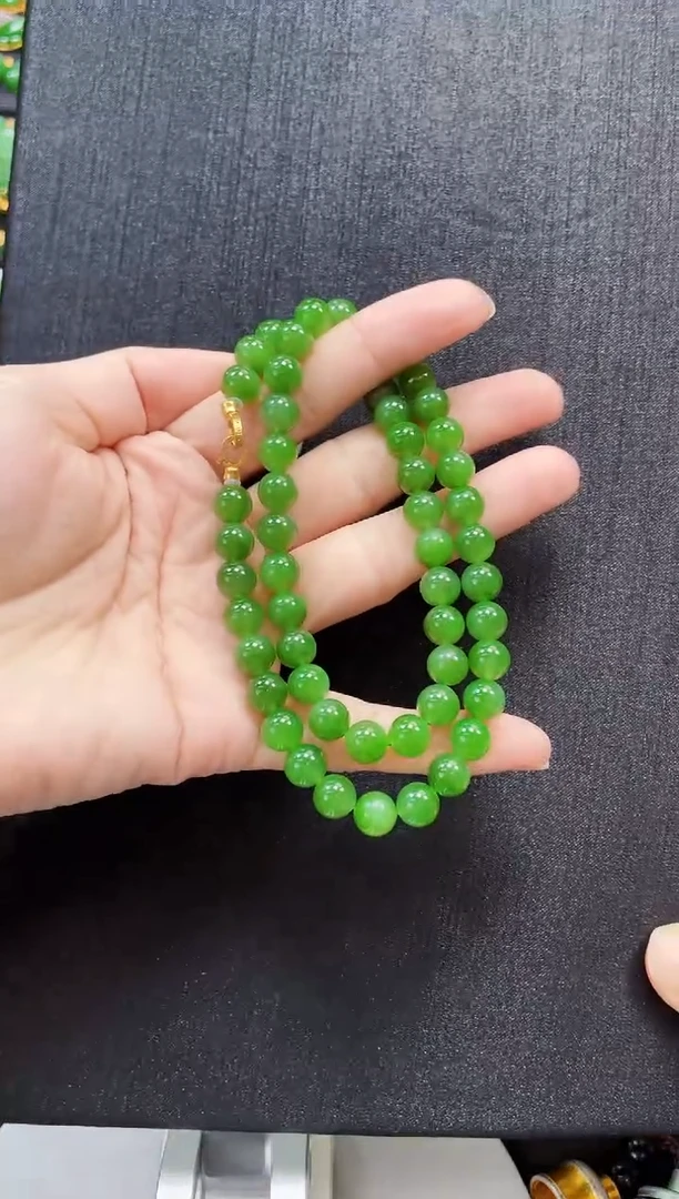 和田玉18K金镶嵌项链多样性发一