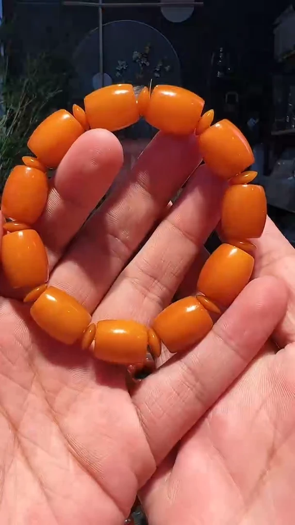 【闪购商品】蜜蜡手链未镶嵌老藏单圈