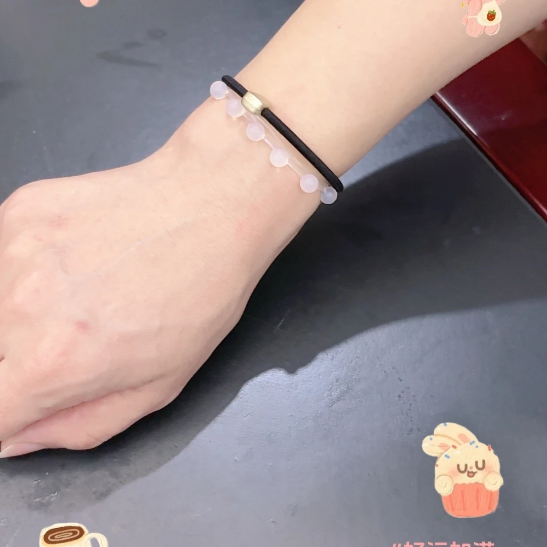 新款水珠珠套贵妇头绳子时尚家用便携