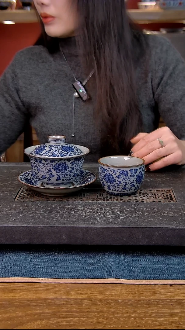 简装家用款2件套 老陶泥开片纹陶瓷茶具