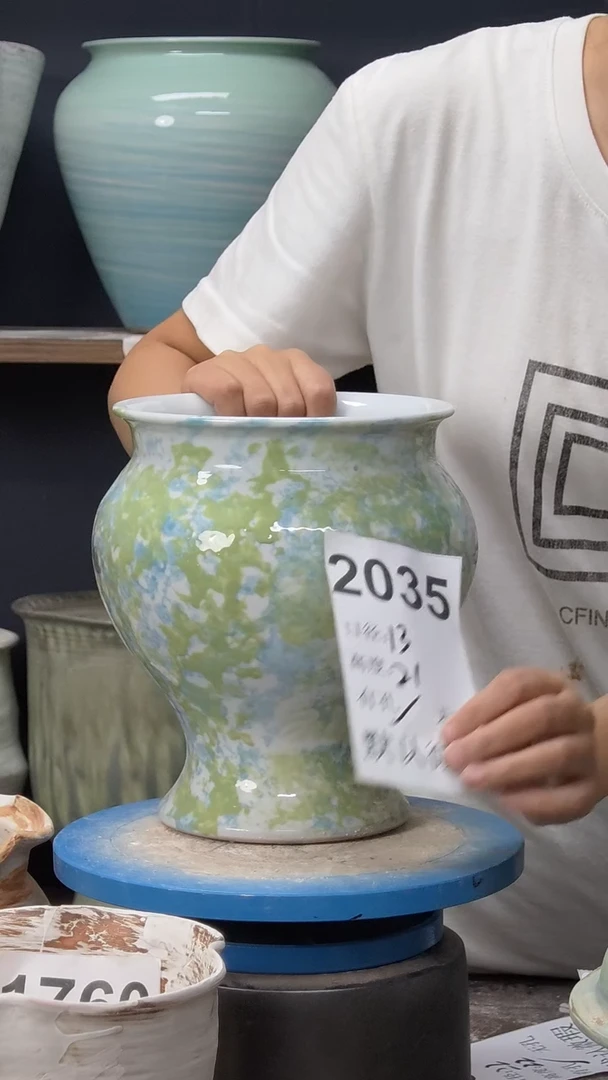 景德镇花盆默认微瑕2035
