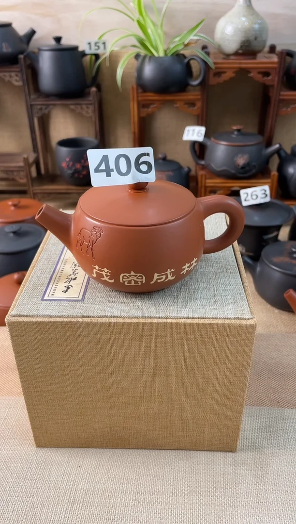 老* 建水紫陶单壶瑕疵放漏/A 406