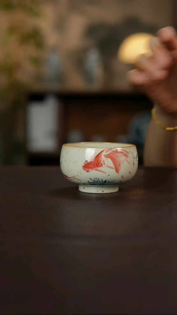 景德镇陶瓷杯碗柴烧多人