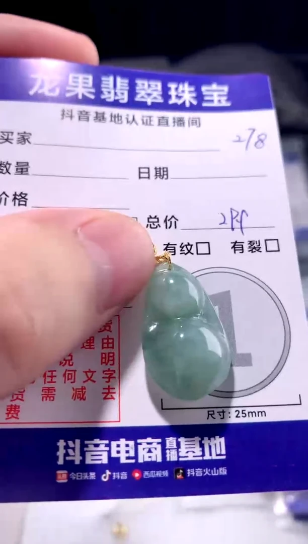 颈饰未镶嵌翡翠豆子278