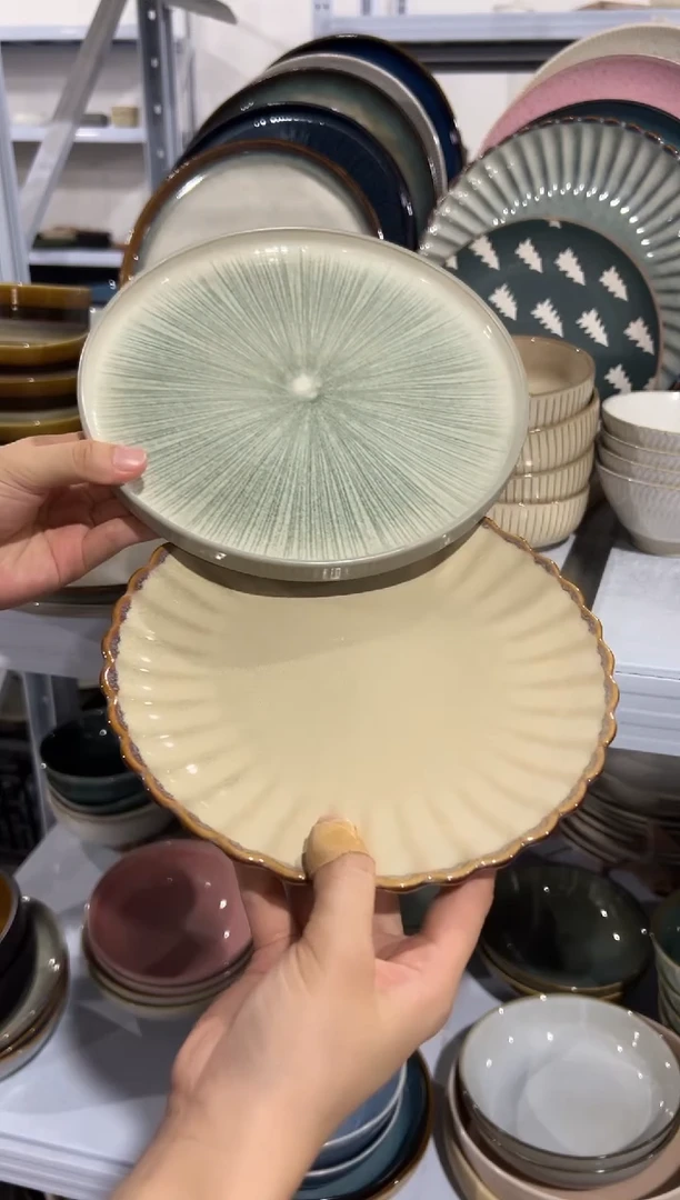 陶瓷外贸尾货瑕疵满20包邮X2 小盘组合