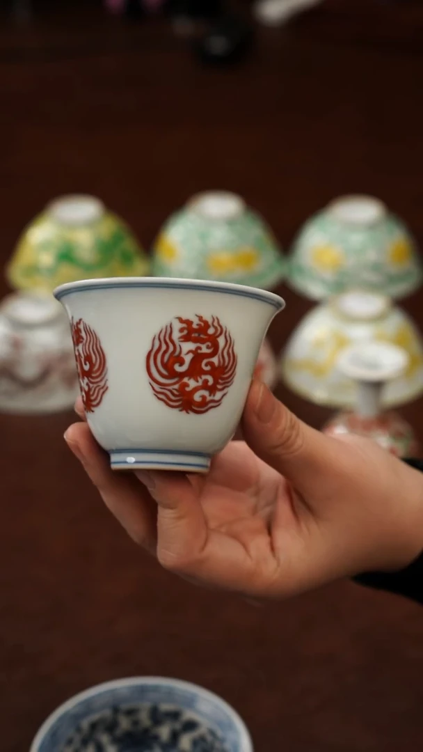 李*平景德镇瓷器，青花瓷手绘茶具~