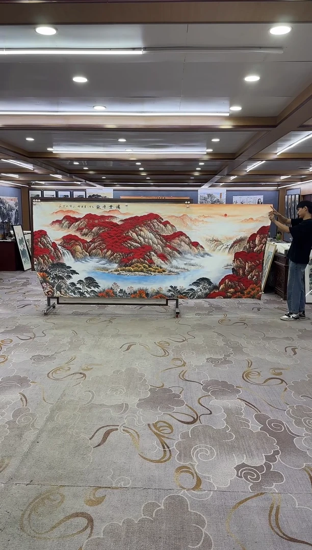 绘画绘画Y-刘雪红-大丈二-山水画