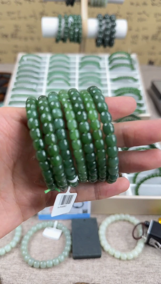 手链未镶嵌和田玉俄碧福利