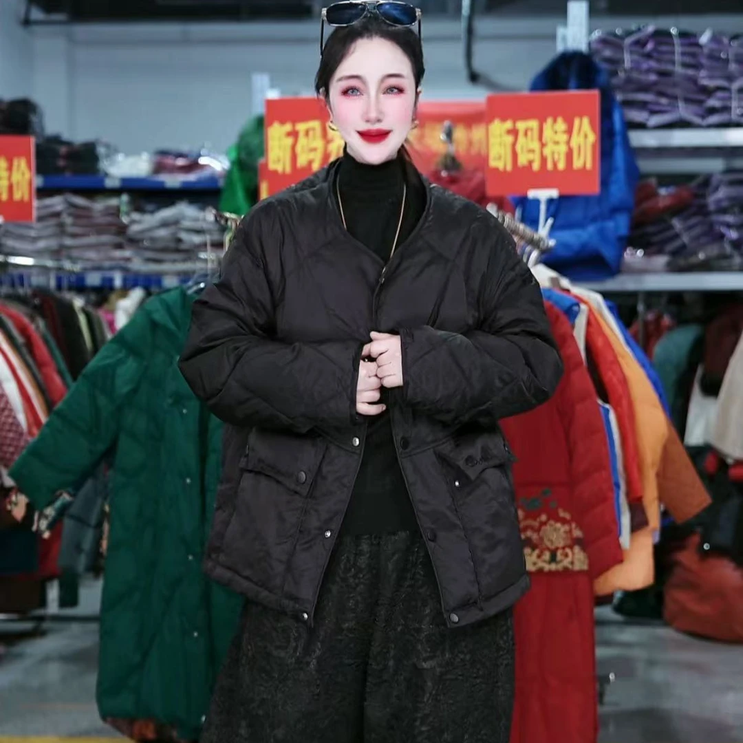 【羽绒】冬季百搭时尚潮流休闲气质显瘦轻奢女款羽绒服2312