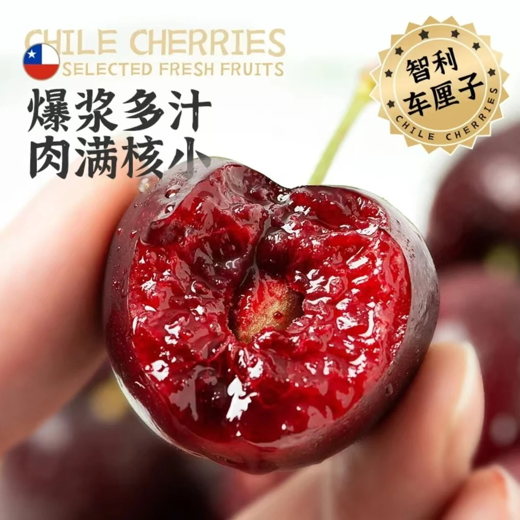 长春仓【瑞吉娜】智利车厘子3JD/4斤海运新鲜车厘子 内附果径卡