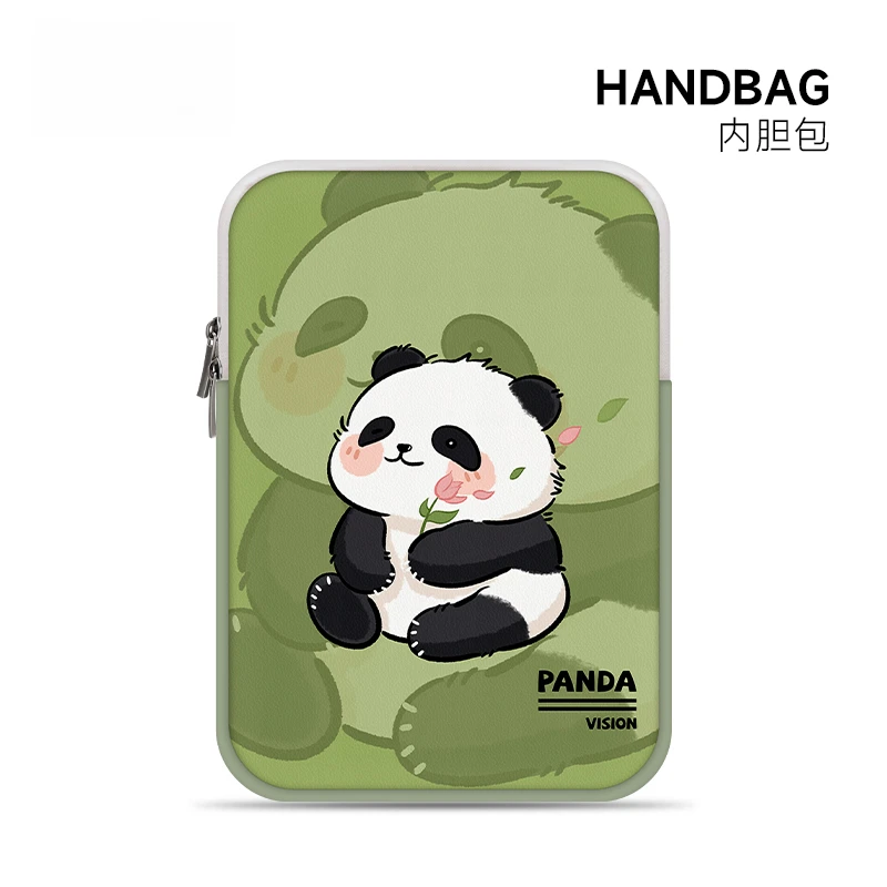 FRCP熊猫花花电脑内胆包14寸女生IPAD适用联想air苹果mac笔记本