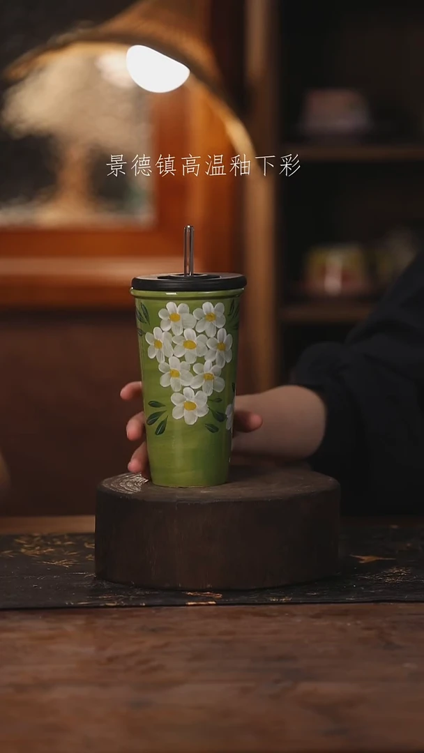 陶瓷景德镇高温釉下手绘陶瓷107