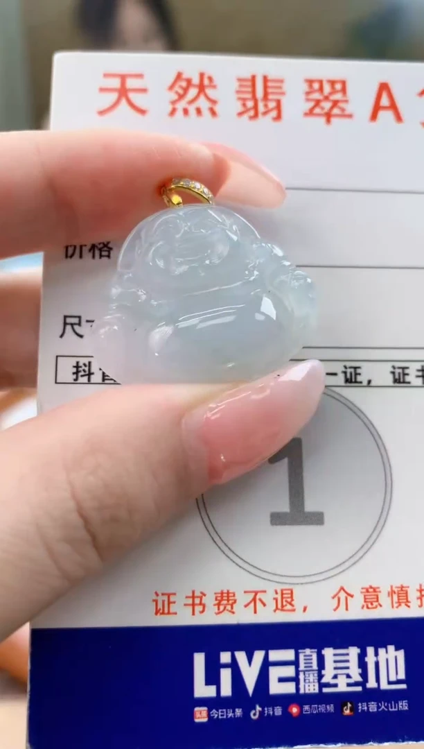 颈饰未镶嵌翡翠天然A货翡翠挂件